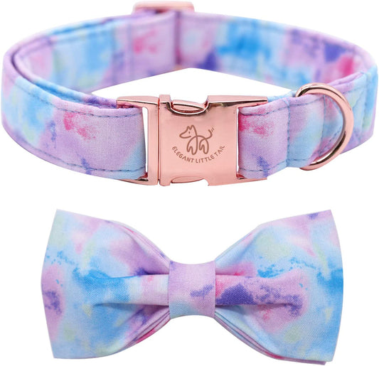 "Chic and Comfortable Dog Collar with Adorable Bowtie - Perfect Gift for Dogs of All Sizes!"